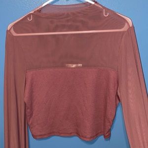 Super cute mesh shirt.